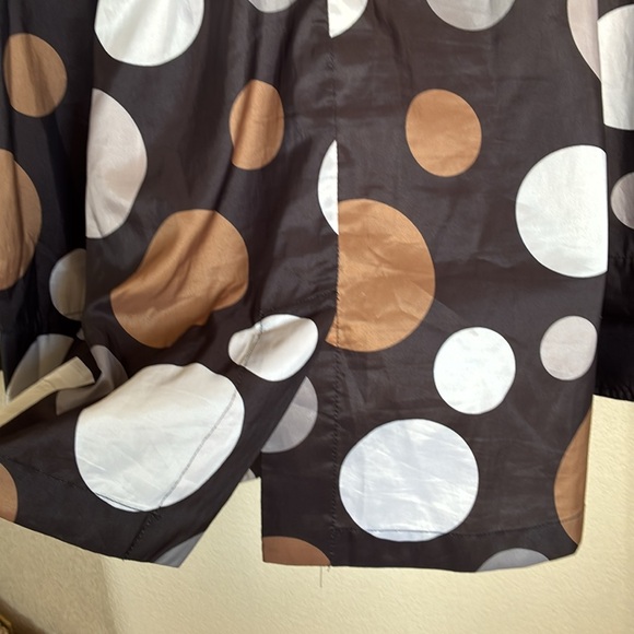MYCRA PAC Polka Dot Rain Jacket, Black, Grey & Tan. Matching pouch/strap 6/8 EUC - Picture 10 of 17
